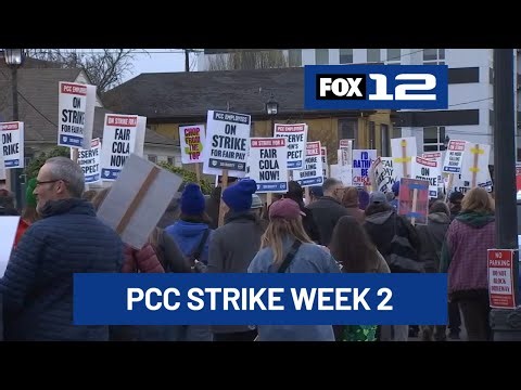 Strike by Portland Community College union workers continues; spring term delays possible