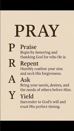 Pray Acronym #God #pray #acronyms #praise #repent #faith