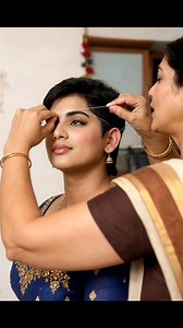 Mom threading son's eyebrows ✨ #maletofemalemakeup #maletofemaletransformation #crossdressing #crossdress #fashionknowsnogender | M2F Makeover