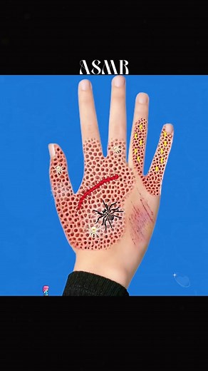Removing Spiders and Maggots from Your Hands - Health Animation ASMR
