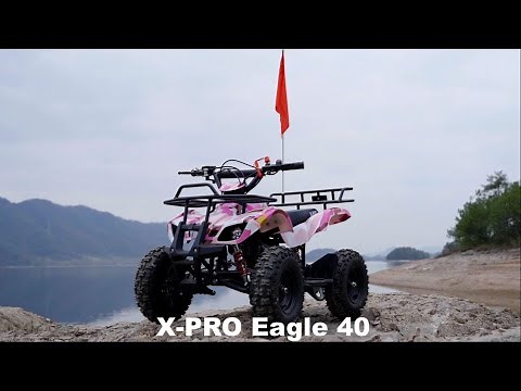 X-PRO Eagle 40cc ATV with Chain Transmission, Pull start! Disc Brake! 6" Tires!