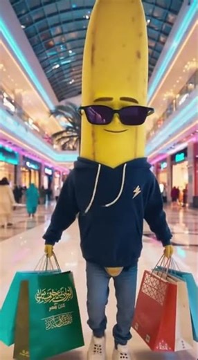 Banana Shopping Spree in Pakistani Mall 😂🍌 | The Necro-Fruit #shorts