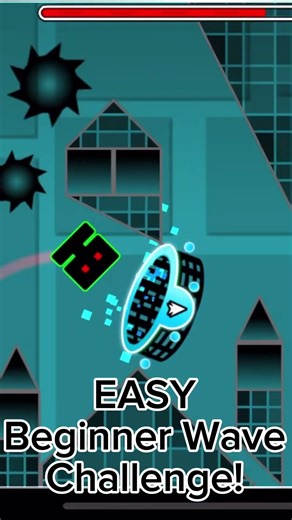 Wave Challenge Easy! #geometrydash #easy #wave #wavechallenge #challenge #gd #extreme #demon #insane