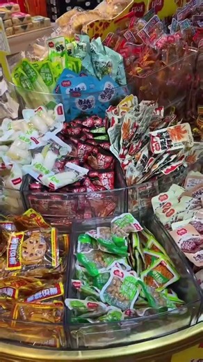 My excitement when I find these bite size snack stores in China