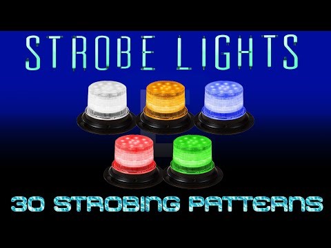 Industrial Strobe Lights with 30 Flashing Patterns, Day/Night Sensor