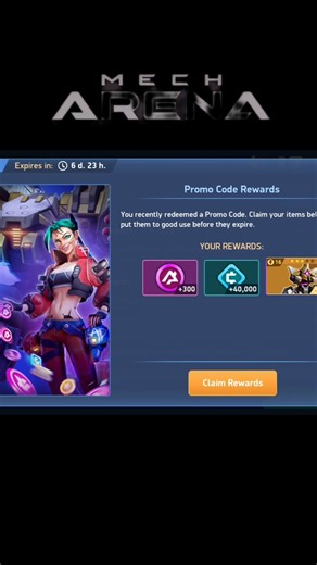 mech arena promo code 2025