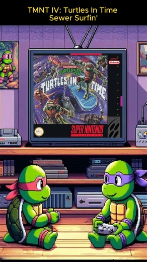 General Gaming OST on Instagram: ". "TMNT IV Turtles In Time - Sewer Surfin'" -Año: 1992 - -Kazuhiko Uehara & Harumi Ueko- #tmnt #videojuegos #snes #retrogaming"