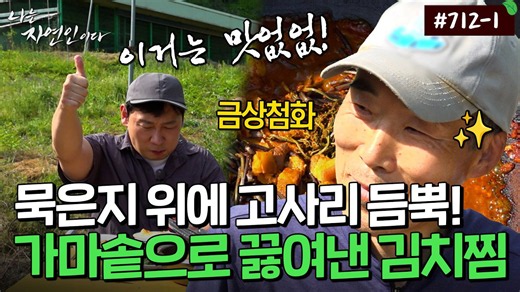 가마솥에 하면 어떤 맛일까? 장독대 속 새콤한 묵은지와 고소한 고사리의 만남｜자연인 다시보기 712-1