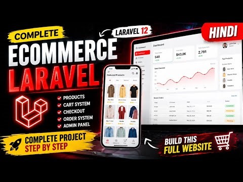 Laravel 12 E-Commerce Website | Complete Step-by-Step Hindi Series | Brijesh Web Dev