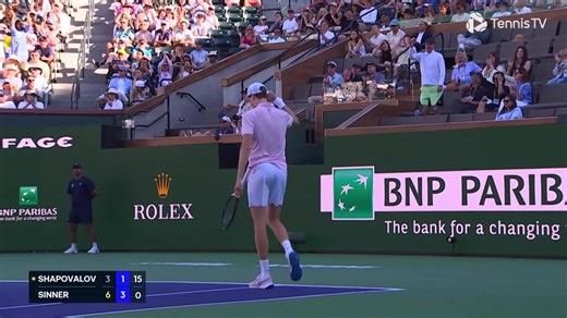 Indian Wells 2025 R3 highlights | Denis Shapovalov vs. Jannik Sinner