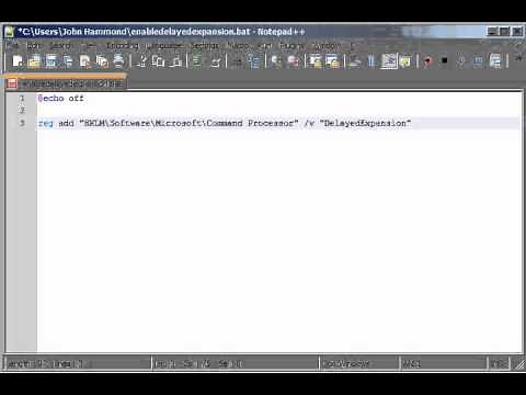 Batch 62 Delayed Variable Expansion without Setlocal