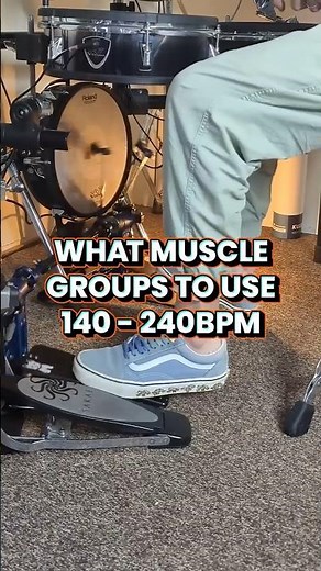 How Ankle Technique Shifts From 140–240 BPM - Double Bass Drum Lesson