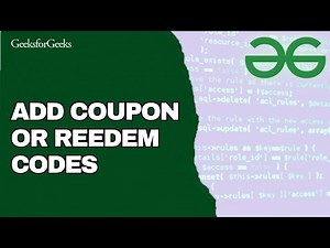 How to Add Coupon or Redeem Codes on GeeksforGeeks 2025?