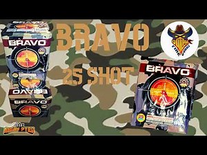 CAMO SERIES 4 cake, 200 gram set by Warrior Fireworks: ALPHA, BRAVO, DELTA, FOXTROT.