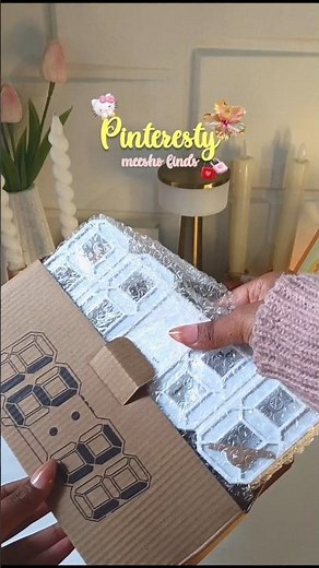 Aesthetic Digital Table Clock 😍⌛ | Pinteresty Desk Setup Must-Have ✨ #meesho