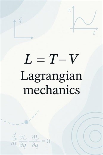 Lagrangian Mechanics Explained! 🔬 #Shorts