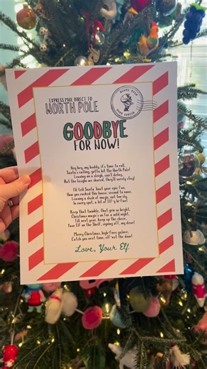 Morgan Smith McBride on Instagram: "Comment LETTER for the free printable! 🎅✨ Saying goodbye to your Elf on the Shelf this year? Make Christmas Eve feel a little more magical with a sweet farewell letter your elf can leave behind. It’s such an easy way to wrap up the season and give your kids that final sprinkle of elf magic before the big day! #elfontheshelf #elfontheshelfideas #elfontheshelfprintables LinkDM *167*"