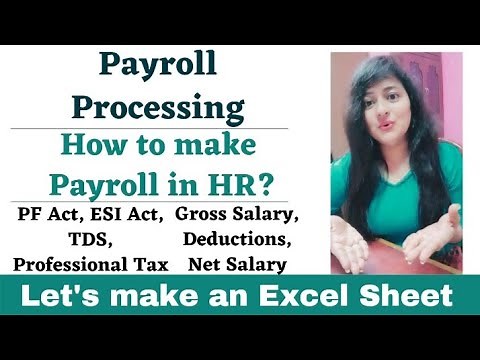 How to make Payroll in Excel for beginners | Payroll Processing in India #hr #readytogetupdate