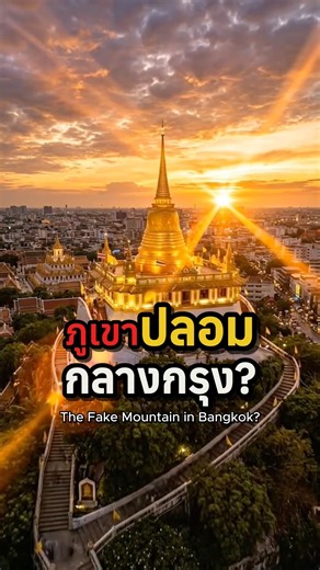 A fake mountain in the middle of Bangkok? #TravelThailand #PhuKhaoThong #ThaiHistory #WatSaket #B...