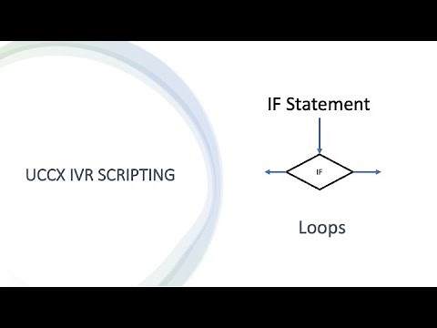 4. Cisco UCCX Scripting - Menu, Loop, If statement and more