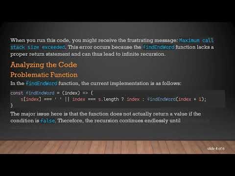 Understanding and Fixing Maximum Call Stack Size Exceeded in JavaScript