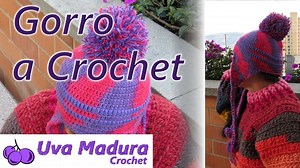🎓TEJE tu propio CHULLO Peruano GORRO tipo ANDINO a CROCHET Calentito y estiloso TUTORIAL paso a paso | Uva Madura Crochet