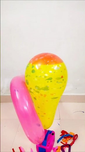 BALLOON INFLATION💥🎈LONG vs BIG balloon #balloon #giantballoons #poppballons #shorts #funny