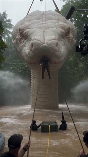Giant White Snake Attack—Behind the Scenes Revealed! 🐍🎥