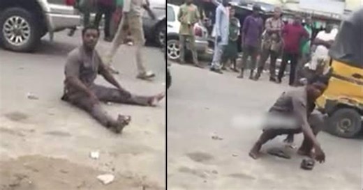 Man runs mad after having sex with prostitute (Video)