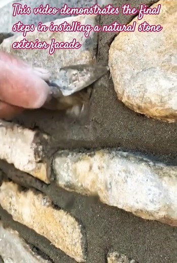 ​Natural Stone Exterior Cladding: Mortar Application