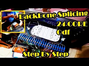 FIBER OPTIC CABLE | ODF Splicing 24 Core | Step By Step Splicing