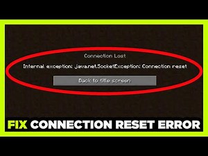 How to FIX Connection Reset Error in Minecraft