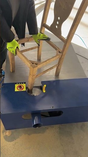 🪑uneven chair legs fixed in onestep with this leveling machine #chairtool #woodwork #furnituremaking