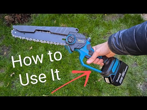 How to Setup & Use a Mini ChainSaw / Pruning Saw ( Safely)