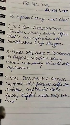 The Bell Jar l Novel by Sylvia Plath l 10 Important points to know #thepickwickpapers
