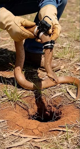 Taipan POV 🐍 Micro Camera Inside the Deadliest Snake's Underground World