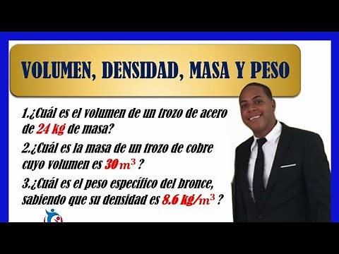 Calcular el Volumen, la Masa y Peso Especifico de un objeto