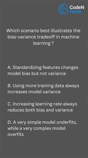 Can you solve this ML Quiz ? Bias-Variance Tradeoff #shorts #ytshorts #coding #ai #python