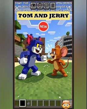 TOM THE CAT VS JERRY THE RAT NEW ADDON(Addon minecraft)