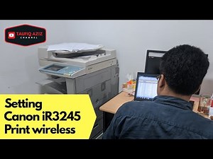 Cara setting mesin fotocopy canon iR3245 agar bisa print dengan jaringan internet