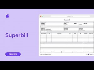 How to use the superbill template?