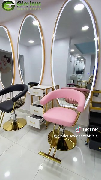 Elegant Barrel-Shaped Styling Chair for Upscale Salons