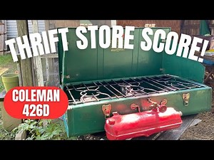 Rare Coleman 426D Stove Found at Thrift Store – Vintage Camping Gold!