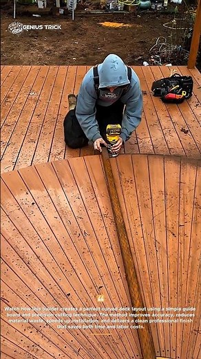 Deck Building Trick Revealed #ConstructionTips #WoodworkingHack #DIYShorts