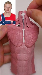 The complete head-making process is on my channel. ‪@MooreModelLab‬ #haaland #fifa #anatomy
