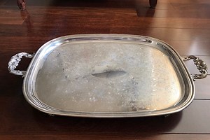 WM Rogers Silverplate Floral Ornate Large Tray Vintage - Etsy Canada