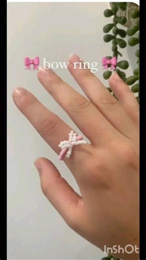diy aesthetic bow ring 🌸🌸