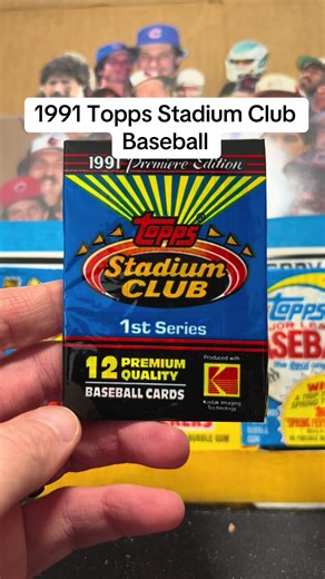 1991 Topps Stadium Club Baseball #baseballcards #packopening #junkwax #topps