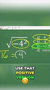Square Roots Explained! #math #maths #algebra #education