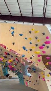 Blue V4 - Tried a V4. Accidentally did country line dancing instead. #bouldering #indoorclimbing